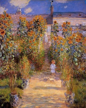  pre - Monet s Garden at Vetheuil II Claude Monet Impressionism Flowers
